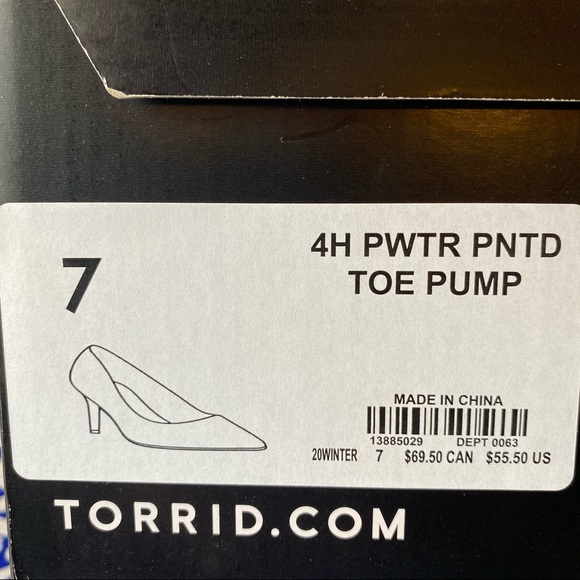 NWT TORRID WIDE WIDTH Pewter Snake Print Pumps - Picture 11 of 14